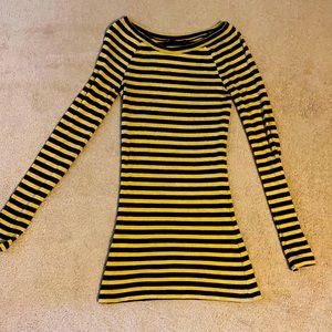 Black & Gold Tunic Top from Express. Size small
